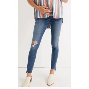 Madewell NWOT Maternity Side-Panel Skinny Jeans Everton Wash Size 24